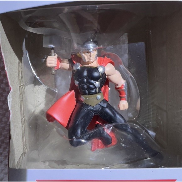 Hallmark 2021 Marvel THOR & Mjolnir 3” Christmas Tree Ornament Collective - Picture 2 of 7